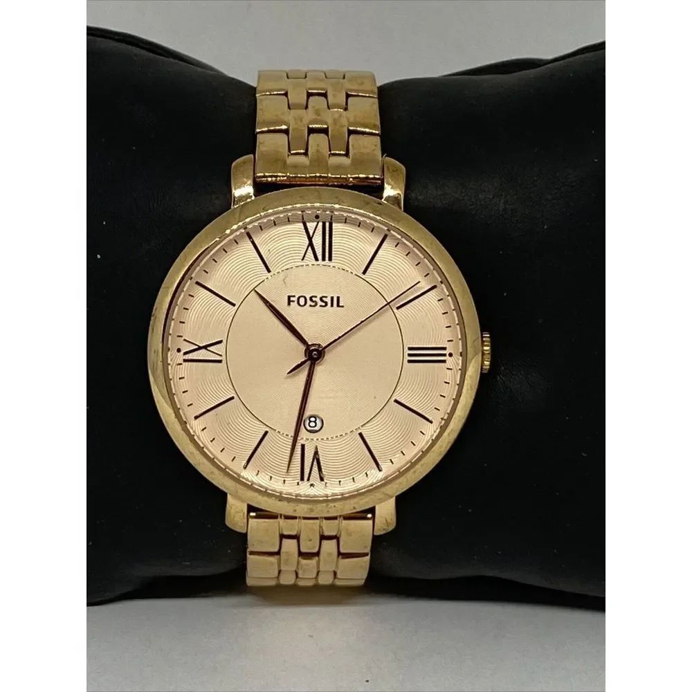 Fossil ES3435 Women's Gold Stainless Steel Analog Dial Quartz Wrist Watch QB468